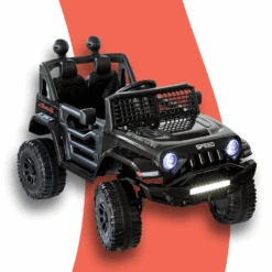 Lenoxx Jeep Inspired 12 Kids Electric Ride On With Remote - Black -Kids Car Sales jeep inspired remote controlled ride on electric car black 6
