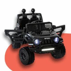 Lenoxx Jeep Inspired 12 Kids Electric Ride On With Remote - Black