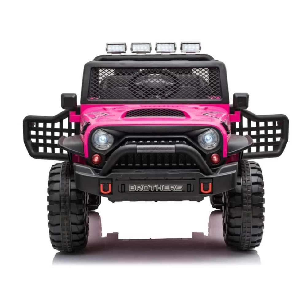Jeep Off Road 12V 2-Seater Kids Ride On Car With Remote – Pink 1 Jeep Off Road 12V 2-Seater Kids Ride On Car With Remote – Pink
