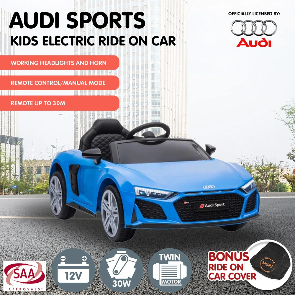 Kahuna 12v Licensed Audi Sport Kids Electric Ride On With Remote - Blue 6 Kahuna 12v Licensed Audi Sport Kids Electric Ride On With Remote - Blue - Image 6