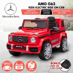 Kahuna 12v Licensed Mercedes Benz AMG G63 Kids Electric Ride On With Remote - Red 14 Kahuna 12v Licensed Mercedes Benz AMG G63 Kids Electric Ride On With Remote - Red -Kids Car Sales kahuna 12v licensed mercedes benz amg g63 kids electric ride on with remote red 04