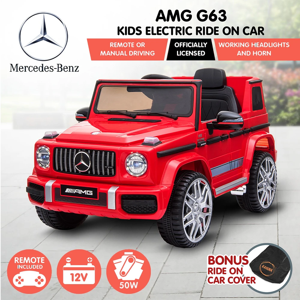 Kahuna 12v Licensed Mercedes Benz AMG G63 Kids Electric Ride On With Remote - Red 4 Kahuna 12v Licensed Mercedes Benz AMG G63 Kids Electric Ride On With Remote - Red - Image 4