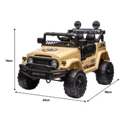 Kahuna Authorised Toyota Fj Cruiser Kids Electric Ride On Car - Khaki -Kids Car Sales kahuna authorised toyota fj cruiser kids electric ride on car khaki 1