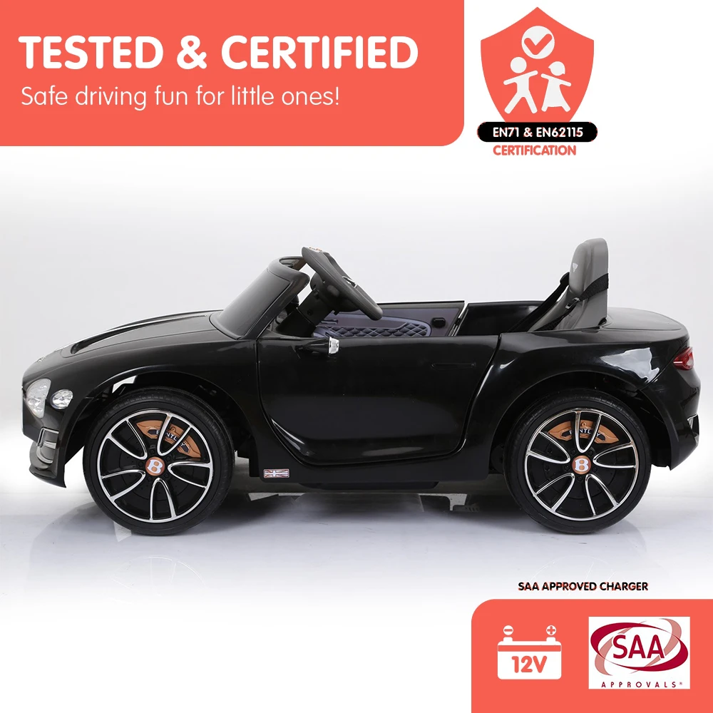 Kahuna Bentley Exp 12 Licensed Speed 6E Electric Kids Ride On Car Black 4 Kahuna Bentley Exp 12 Licensed Speed 6E Electric Kids Ride On Car Black - Image 4
