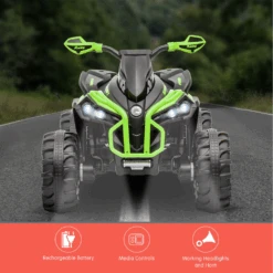 Kahuna GTS99 Kids Electric Ride On Quad Bike Toy ATV 50W - Green 16 Kahuna GTS99 Kids Electric Ride On Quad Bike Toy ATV 50W - Green -Kids Car Sales kahuna gts99 kids electric ride on quad bike toy atv 50w green 05