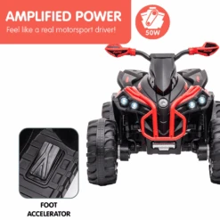 Kahuna GTS99 Kids Electric Ride On Quad Bike Toy ATV 50W - Red -Kids Car Sales kahuna gts99 kids electric ride on quad bike toy atv 50w red 06