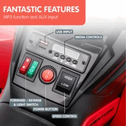 Kahuna GTS99 Kids Electric Ride On Quad Bike Toy ATV 50W - Red -Kids Car Sales kahuna gts99 kids electric ride on quad bike toy atv 50w red 07