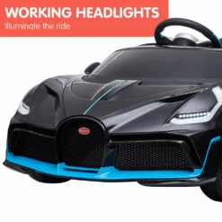 Kahuna Licensed Bugatti Divo Kids Electric Ride On Car - Black -Kids Car Sales kahuna licensed bugatti divo kids electric ride on car black 09