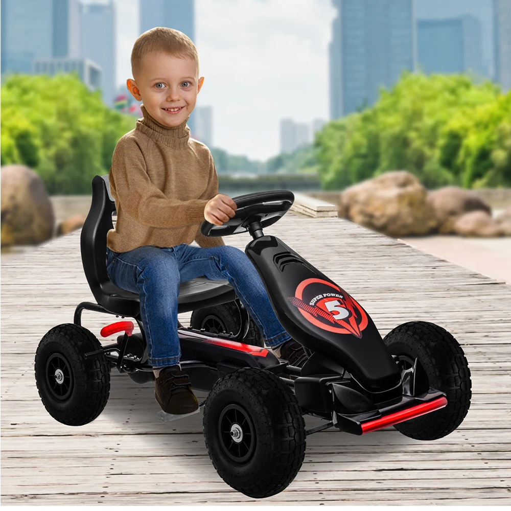 Kahuna G18 Kids Ride On Pedal Powered Go Kart Racing Style - Red 2 Kahuna G18 Kids Ride On Pedal Powered Go Kart Racing Style - Red - Image 2