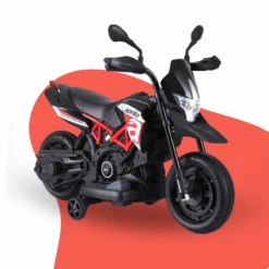 Rigo Kids Licensed 6V Aprilia - Dorsoduro 900 Kids Electric Motorcycle - Black
