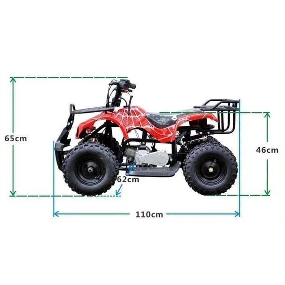 Motoworks 49cc Petrol Powered 2-Stroke Farm Kids Quad Bike - Pink 3 Motoworks 49cc Petrol Powered 2-Stroke Farm Kids Quad Bike - Pink - Image 3
