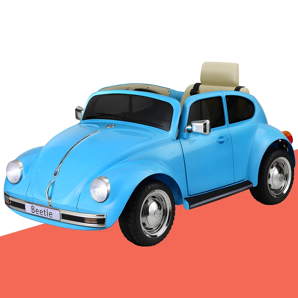 Licensed 6v Volkswagen Beetle Electric Kids Ride On Car With Remote - Blue 1 Licensed 6v Volkswagen Beetle Electric Kids Ride On Car With Remote - Blue