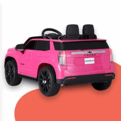 Licensed Chevrolet Tahoe 12v Kids Electric Ride On Car With Remote - Pink -Kids Car Sales licensed chevrolet tahoe 12v kids electric ride on car with remote pink 3