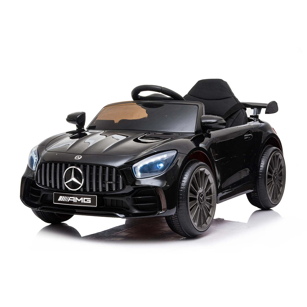 Licensed Mercedes GTR 12 Kid Electric Ride-on Car With Remote - Black 1 Licensed Mercedes GTR 12 Kid Electric Ride-on Car With Remote - Black