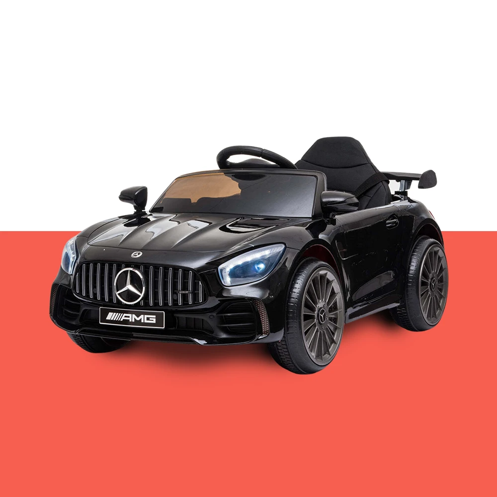Licensed Mercedes GTR 12 Kid Electric Ride-on Car With Remote - Black 4 Licensed Mercedes GTR 12 Kid Electric Ride-on Car With Remote - Black - Image 4