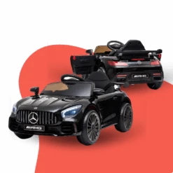 Licensed Mercedes Benz AMG GTR 12V Electric Kids Ride On - Black 9 Licensed Mercedes Benz AMG GTR 12V Electric Kids Ride On - Black -Kids Car Sales licensed mercedes gtr replica ride on car for children black v196 gtrblack k 3