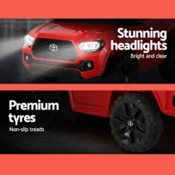 Licensed Toyota Tacoma 12v Off Road Kids Electric Ride On With Remote - Red -Kids Car Sales licensed toyota tacoma 12v off road kids electric ride on with remote red 1