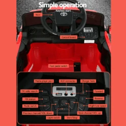 Licensed Toyota Tacoma 12v Off Road Kids Electric Ride On With Remote - Red -Kids Car Sales licensed toyota tacoma 12v off road kids electric ride on with remote red 3