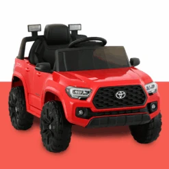 Licensed Toyota Tacoma 12v Off Road Kids Electric Ride On With Remote - Red -Kids Car Sales licensed toyota tacoma 12v off road kids electric ride on with remote red 4