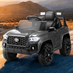 Front Page 9 Front Page -Kids Car Sales licensed toyota tacoma off road jeep 12v kids electric ride on car with remote grey