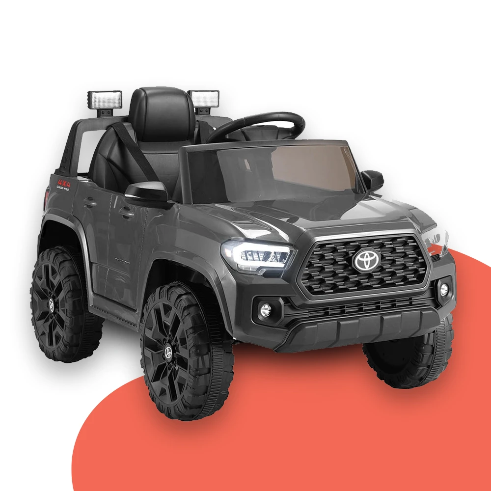 Licensed Toyota Tacoma 12v Off Road Kids Electric Ride On Car With Remote - Grey 8 Licensed Toyota Tacoma 12v Off Road Kids Electric Ride On Car With Remote - Grey - Image 8