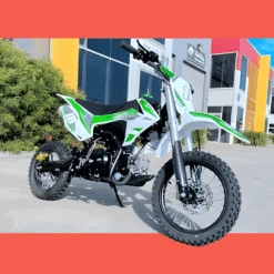 MJM 110cc Petrol Powered 4-Stroke Kids Trail Pit Dirt Bike - Green