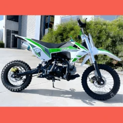 MJM 110cc Petrol Powered 4-Stroke Kids Trail Pit Dirt Bike - Green -Kids Car Sales mjm 110cc petrol powered 4 stroke kids trail pit dirt bike green 12