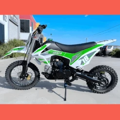 MJM 110cc Petrol Powered 4-Stroke Kids Trail Pit Dirt Bike - Green -Kids Car Sales mjm 110cc petrol powered 4 stroke kids trail pit dirt bike green 13