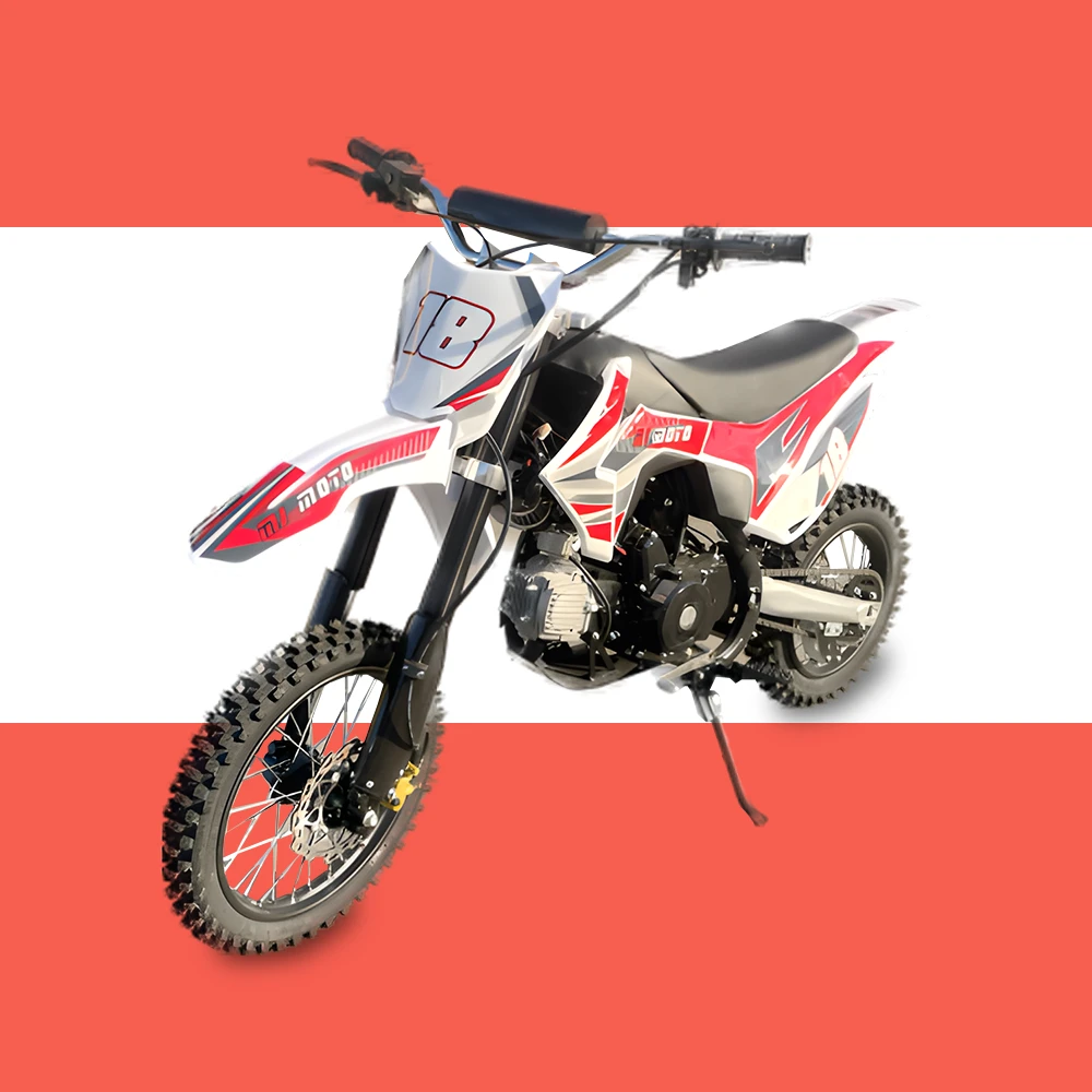 MJM 110cc Petrol Powered 4-Stroke Kids Trail Pit Dirt Bike - Red 1 MJM 110cc Petrol Powered 4-Stroke Kids Trail Pit Dirt Bike - Red