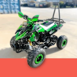MJM 125cc 3+1 Petrol Powered Kids Sports Quad Bike - Green