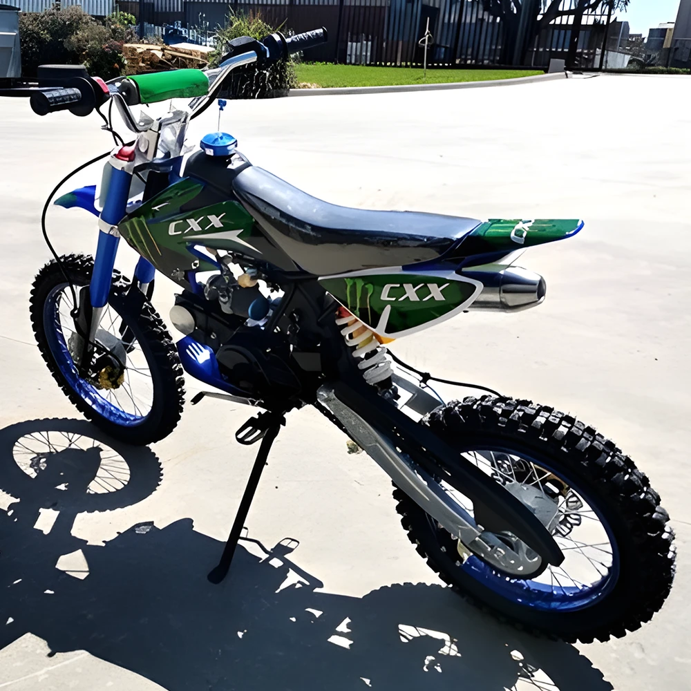 MJM 125cc BigFoot Petrol Powered 4-Stroke Kids Dirt Bike - Blue 3 MJM 125cc BigFoot Petrol Powered 4-Stroke Kids Dirt Bike - Blue - Image 3
