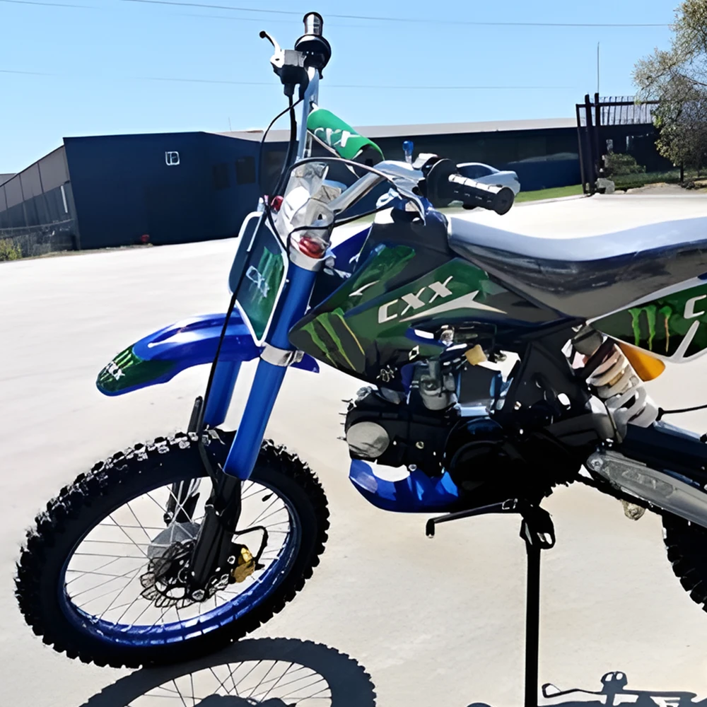 MJM 125cc BigFoot Petrol Powered 4-Stroke Kids Dirt Bike - Blue 7 MJM 125cc BigFoot Petrol Powered 4-Stroke Kids Dirt Bike - Blue - Image 7