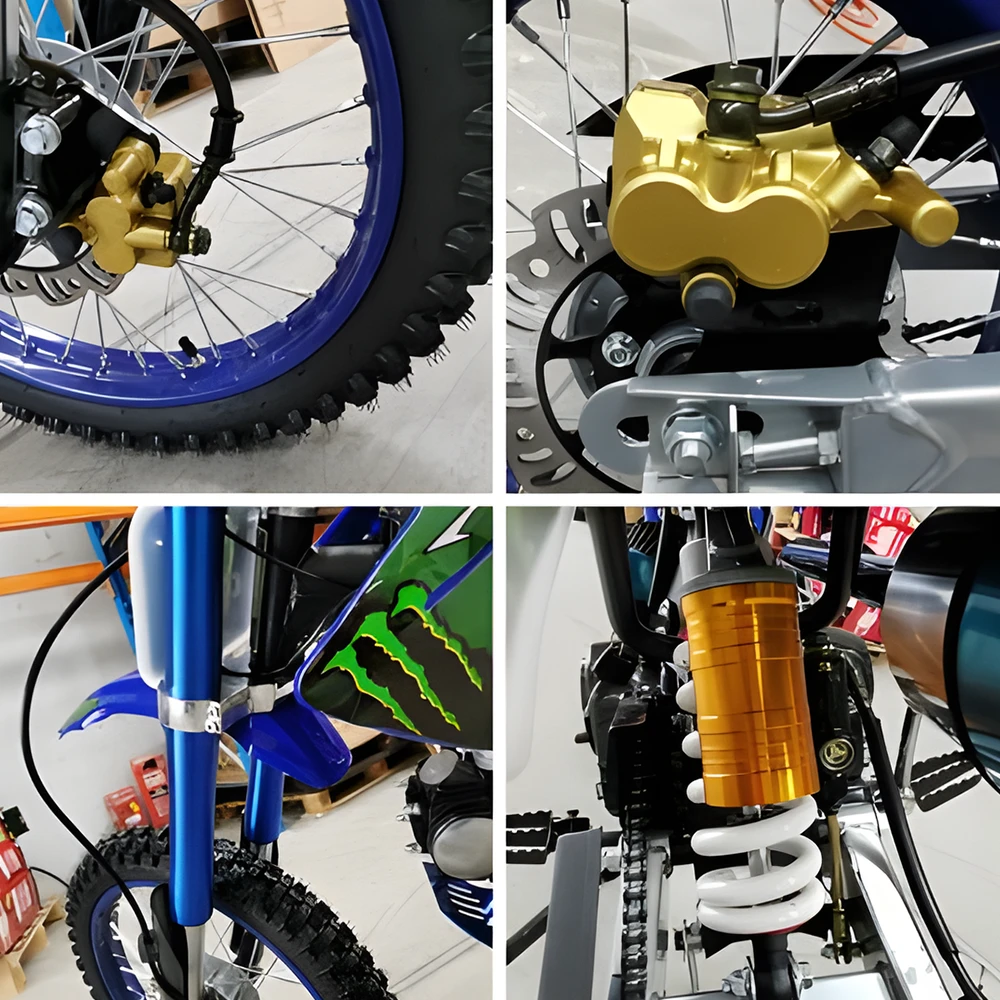 MJM 125cc BigFoot Petrol Powered 4-Stroke Kids Dirt Bike - Blue 9 MJM 125cc BigFoot Petrol Powered 4-Stroke Kids Dirt Bike - Blue - Image 9