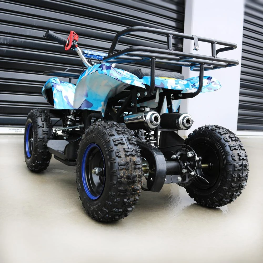 MJM 49cc Petrol Powered 2-Stroke Farm Kids ATV Quad Bike - Blue 3 MJM 49cc Petrol Powered 2-Stroke Farm Kids ATV Quad Bike - Blue - Image 3