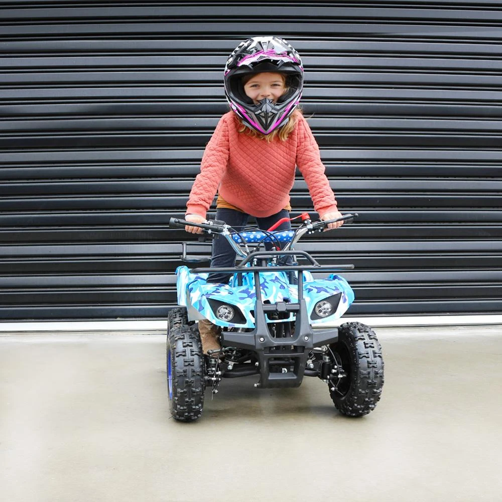 MJM 49cc Petrol Powered 2-Stroke Farm Kids ATV Quad Bike - Blue 4 MJM 49cc Petrol Powered 2-Stroke Farm Kids ATV Quad Bike - Blue - Image 4