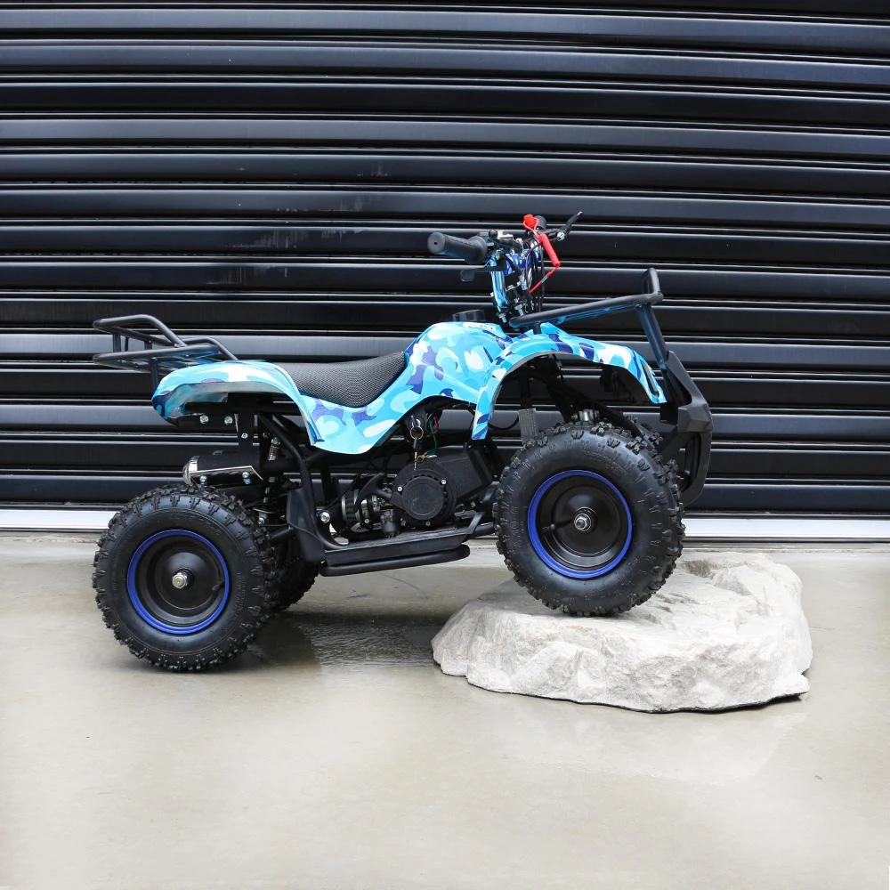 MJM 49cc Petrol Powered 2-Stroke Farm Kids ATV Quad Bike - Blue 6 MJM 49cc Petrol Powered 2-Stroke Farm Kids ATV Quad Bike - Blue - Image 6