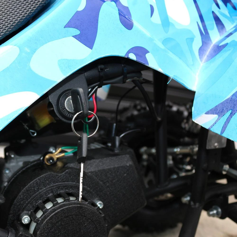 MJM 49cc Petrol Powered 2-Stroke Farm Kids ATV Quad Bike - Blue 7 MJM 49cc Petrol Powered 2-Stroke Farm Kids ATV Quad Bike - Blue - Image 7