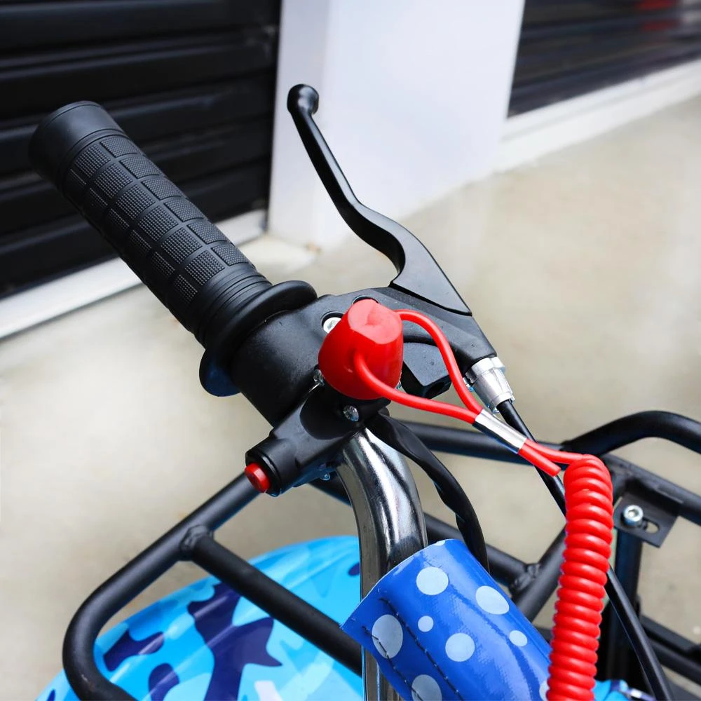 MJM 49cc Petrol Powered 2-Stroke Farm Kids ATV Quad Bike - Blue 8 MJM 49cc Petrol Powered 2-Stroke Farm Kids ATV Quad Bike - Blue - Image 8