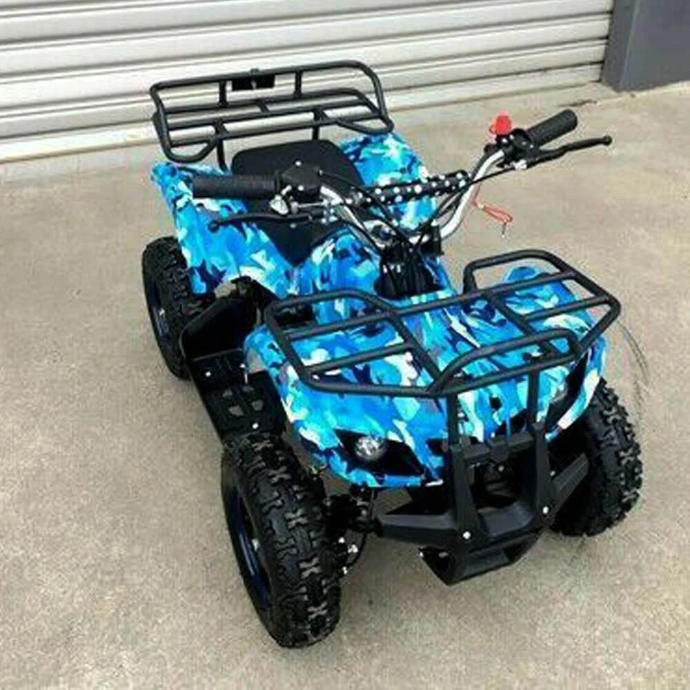 MJM 49cc Petrol Powered 2-Stroke Farm Kids ATV Quad Bike - Blue 1 MJM 49cc Petrol Powered 2-Stroke Farm Kids ATV Quad Bike - Blue