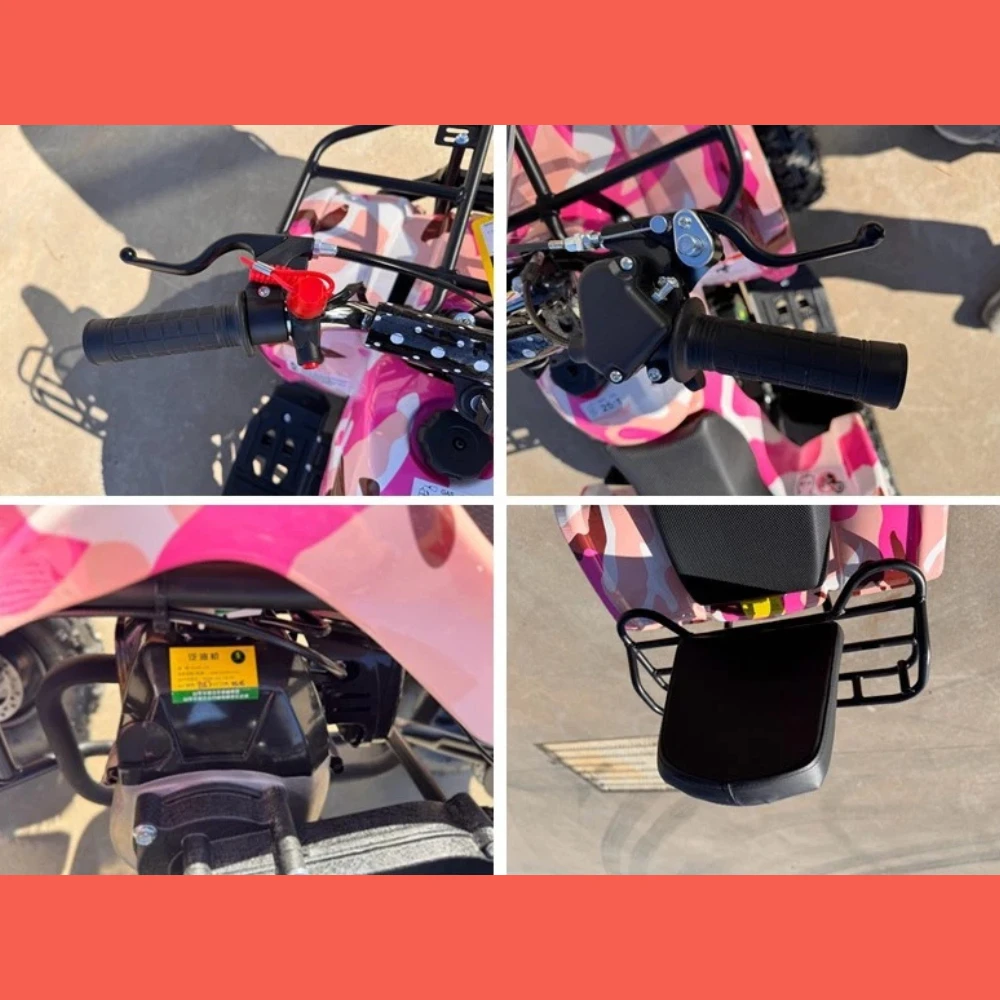 MJM 49cc Petrol Powered 2-Stroke Farm Kids ATV Quad Bike - Pink 8 MJM 49cc Petrol Powered 2-Stroke Farm Kids ATV Quad Bike - Pink - Image 8