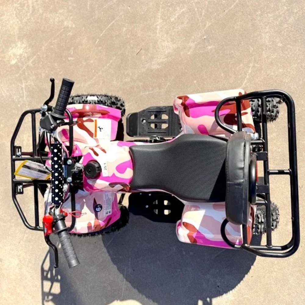 MJM 49cc Petrol Powered 2-Stroke Farm Kids ATV Quad Bike - Pink 10 MJM 49cc Petrol Powered 2-Stroke Farm Kids ATV Quad Bike - Pink - Image 10