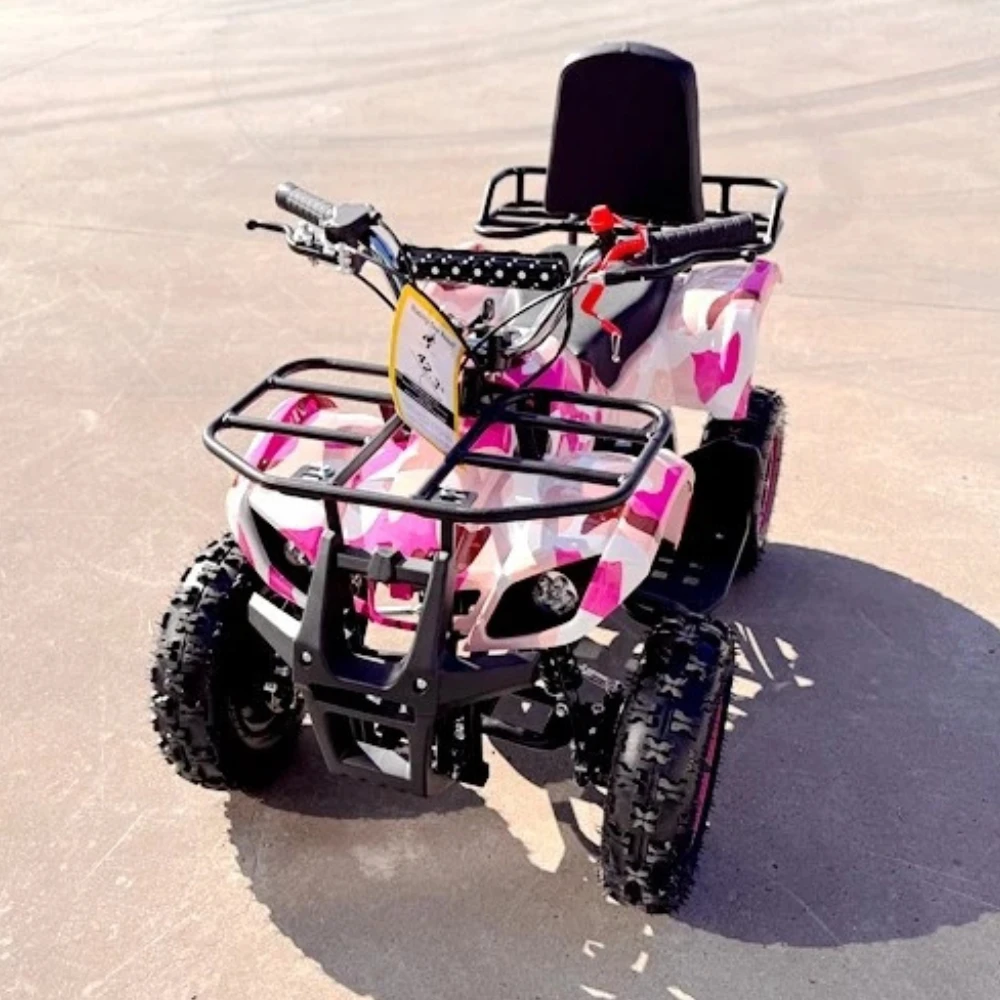 MJM 49cc Petrol Powered 2-Stroke Farm Kids ATV Quad Bike - Pink 11 MJM 49cc Petrol Powered 2-Stroke Farm Kids ATV Quad Bike - Pink - Image 11