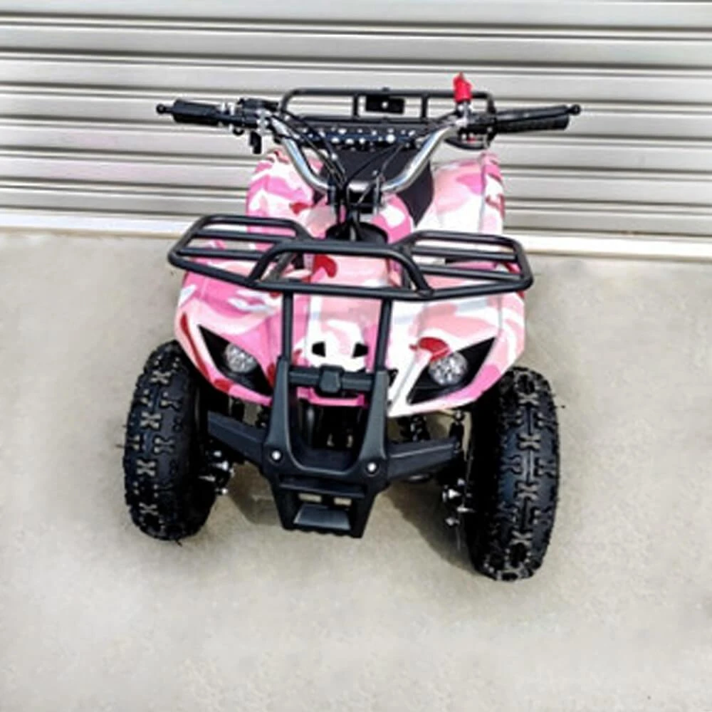 MJM 49cc Petrol Powered 2-Stroke Farm Kids ATV Quad Bike - Pink 2 MJM 49cc Petrol Powered 2-Stroke Farm Kids ATV Quad Bike - Pink - Image 2
