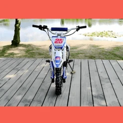 MJM 70cc Petrol Powered 4-Stroke Semi-Auto Kids Dirt Bike - Blue -Kids Car Sales mjm 70cc petrol powered 4 stroke semi auto kids dirt bike blue 04