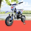 MJM 70cc Petrol Powered 4-Stroke Semi-Auto Kids Dirt Bike - Blue