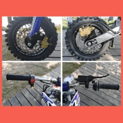 MJM 70cc Petrol Powered 4-Stroke Semi-Auto Kids Dirt Bike - Blue -Kids Car Sales mjm 70cc petrol powered 4 stroke semi auto kids dirt bike blue 09