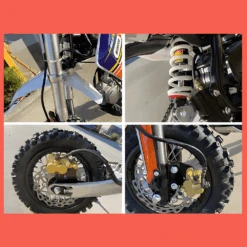 MJM 70cc Petrol Powered 4-Stroke Semi-Auto Kids Dirt Bike - Blue -Kids Car Sales mjm 70cc petrol powered 4 stroke semi auto kids dirt bike blue 10