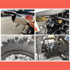 MJM 70cc Petrol Powered 4-Stroke Semi-Auto Kids Dirt Bike - Red -Kids Car Sales mjm 70cc petrol powered 4 stroke semi auto kids dirt bike red 02