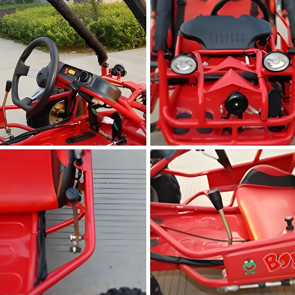 MJM 90cc 2-Seater Offroad Kids ATV Dune Buggy - Red 7 MJM 90cc 2-Seater Offroad Kids ATV Dune Buggy - Red - Image 7