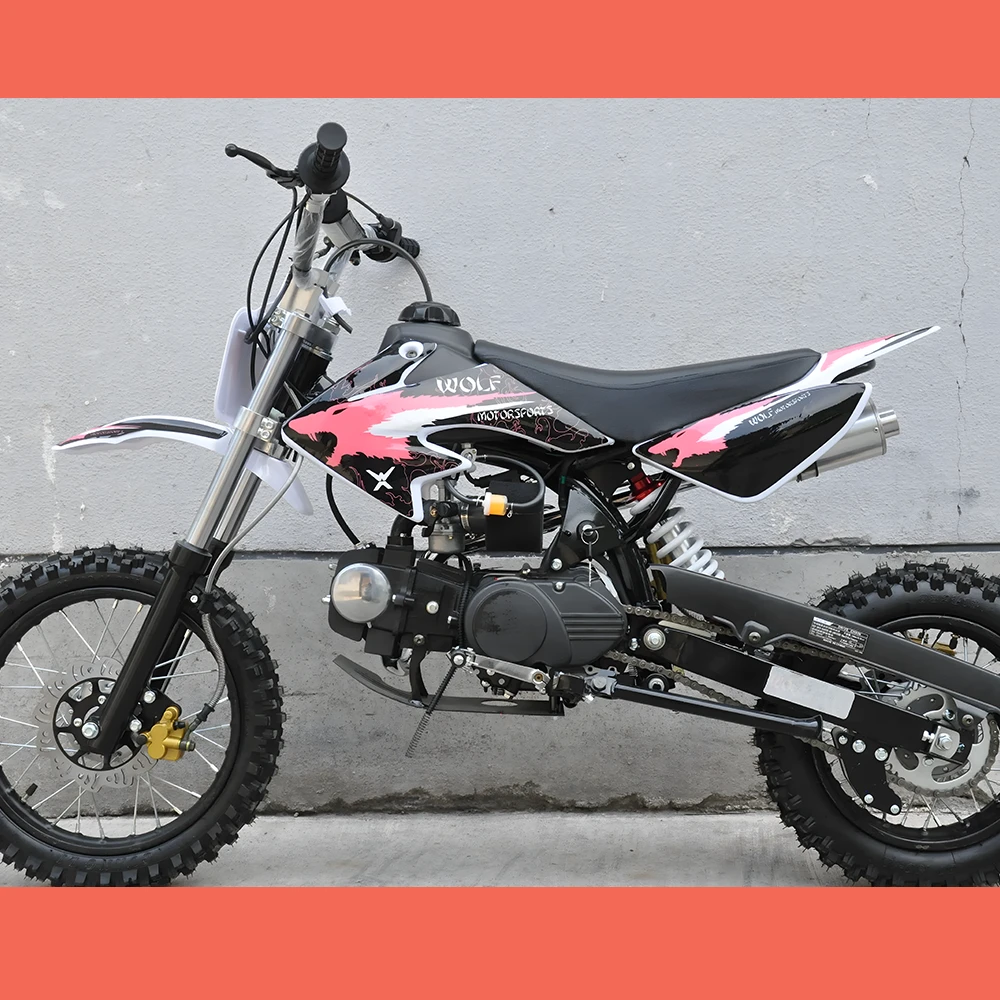 Motoworks 125cc Petrol Powered 4-Stroke 4-Speed Manual Kids Dirt Bike X - Pink 2 Motoworks 125cc Petrol Powered 4-Stroke 4-Speed Manual Kids Dirt Bike X - Pink - Image 2